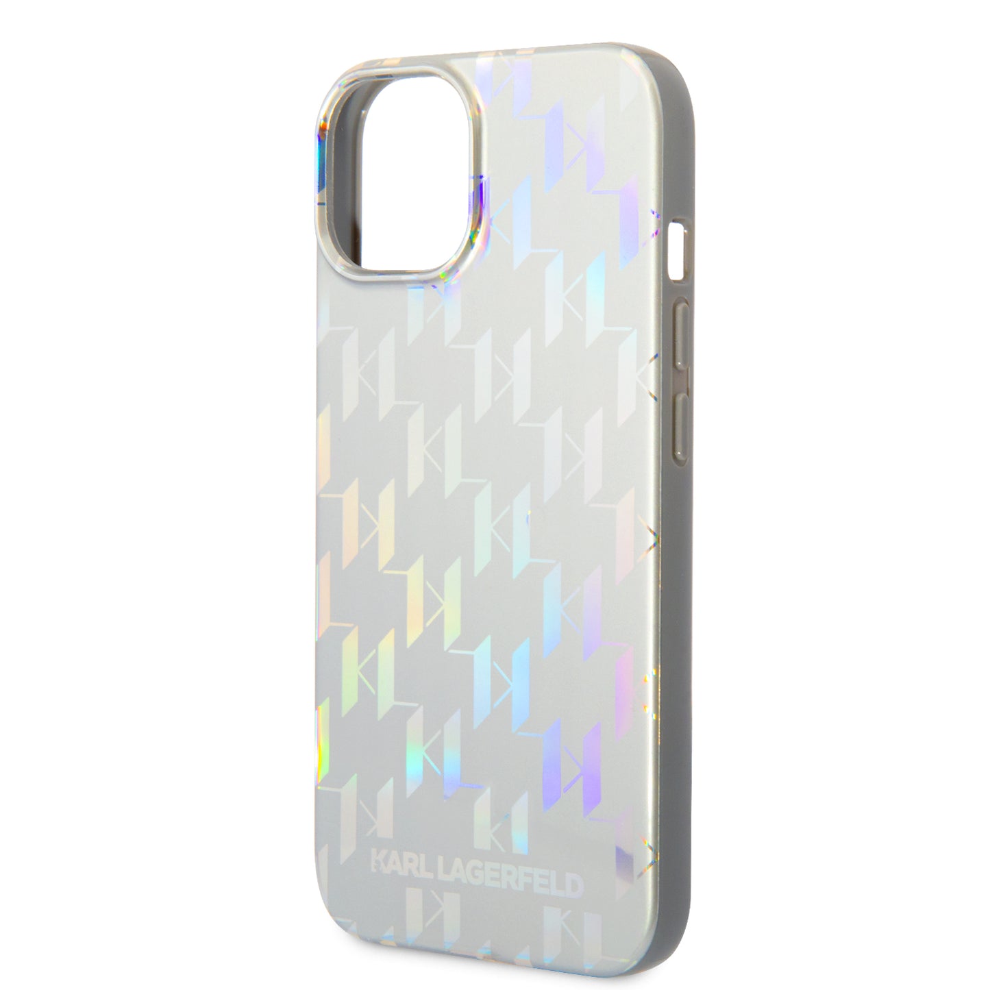 Θήκη για Apple iPhone 14 Plus, Karl Lagerfeld, Monogram Iridescent, Ασημί