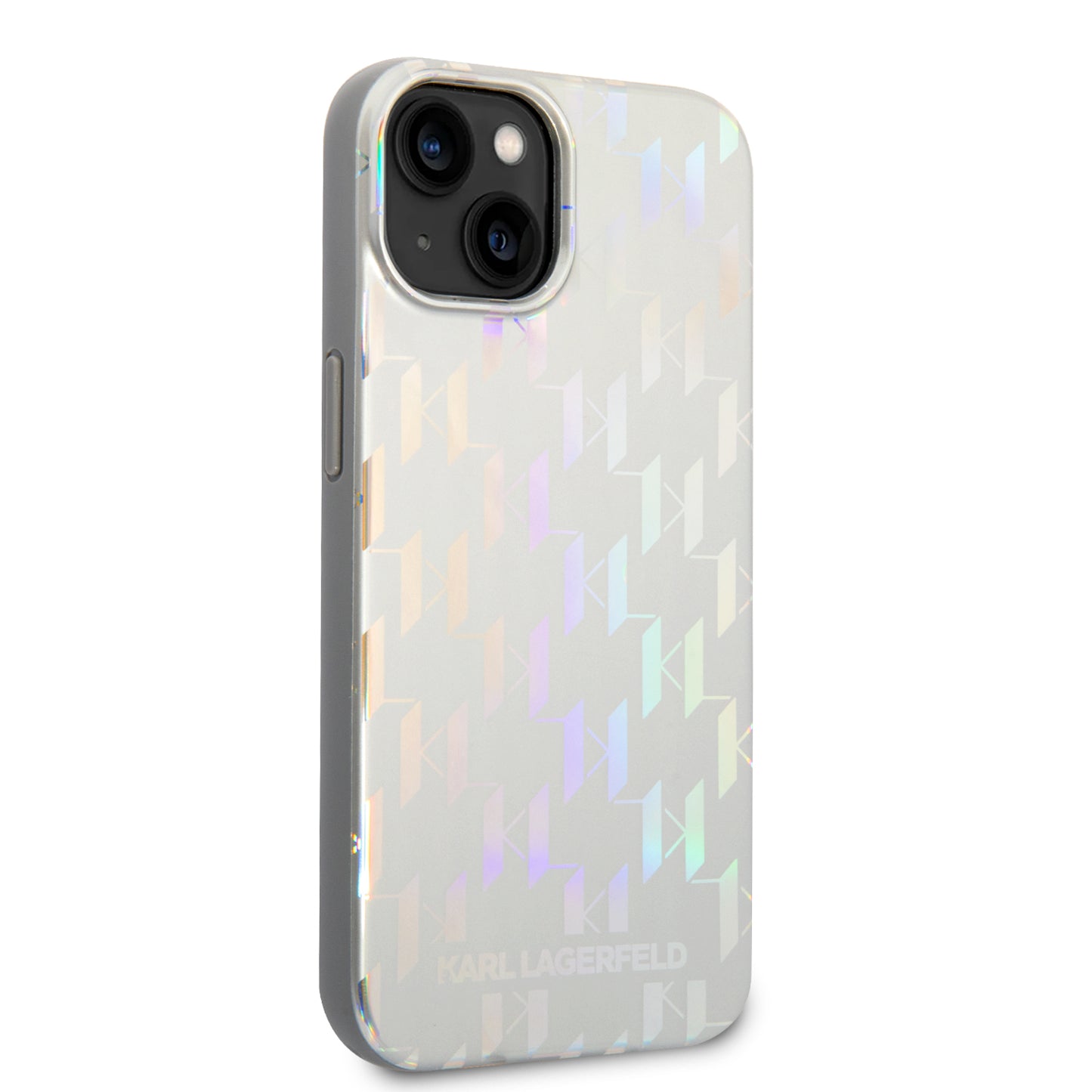 Θήκη για Apple iPhone 14 Plus, Karl Lagerfeld, Monogram Iridescent, Ασημί