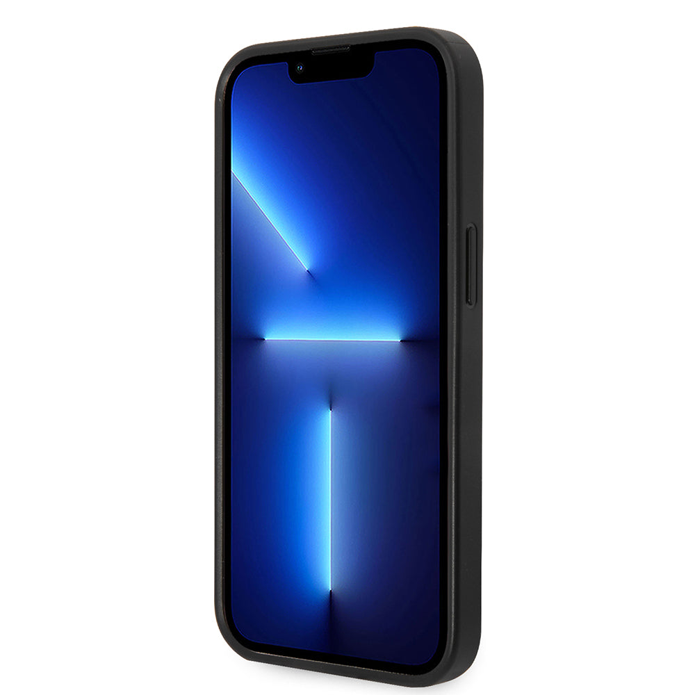 Θήκη για Apple iPhone 14 Plus, Karl Lagerfeld, Saffiano Karl's Head, Ασημί