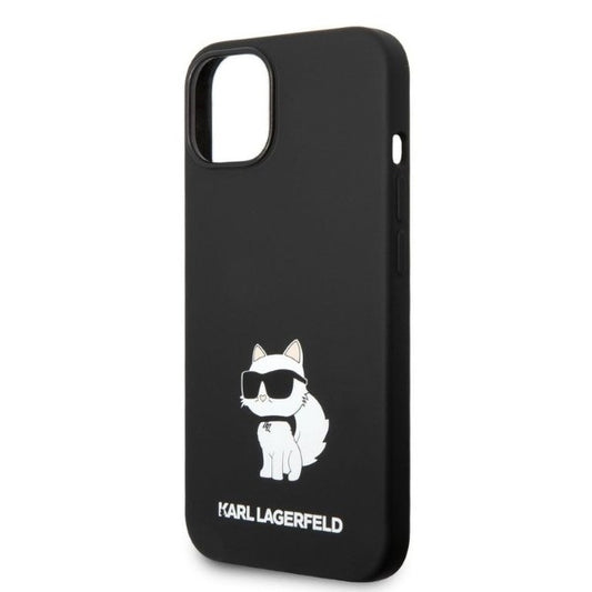 Θήκη για Apple iPhone 14 Plus, Karl Lagerfeld, Silicone Choupette, Μαύρη