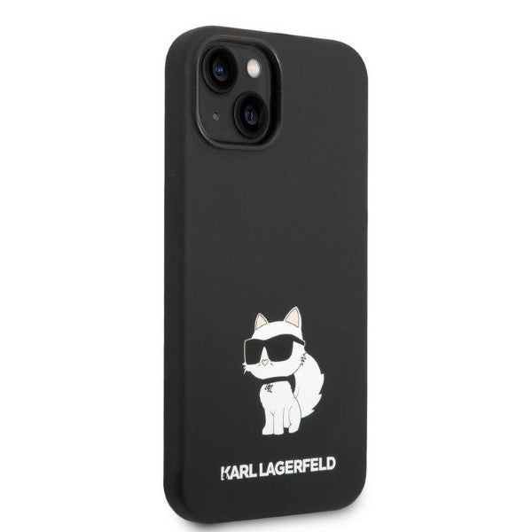 Θήκη για Apple iPhone 14 Plus, Karl Lagerfeld, Silicone Choupette, Μαύρη