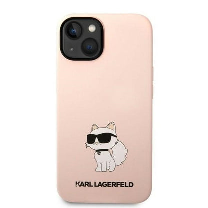 Case for Apple iPhone 14 Plus, Karl Lagerfeld, Choupette Silicone, Pink