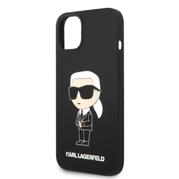 Θήκη για Apple iPhone 14 Plus, Karl Lagerfeld, Silicone Ikonik Karl, Μαύρη