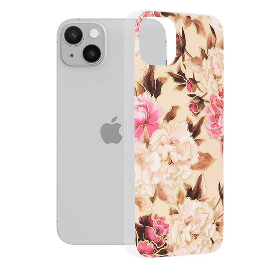 Θήκη για Apple iPhone 14 Plus, Techsuit, Marble, Μπεζ