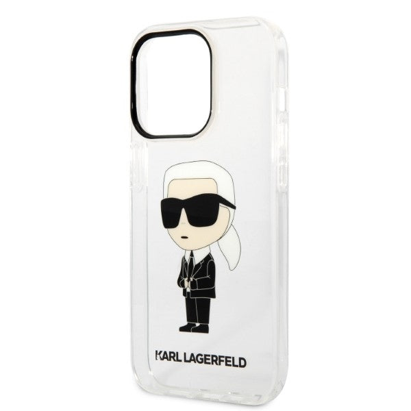Θήκη για Apple iPhone 14 Pro, Karl Lagerfeld, IML Ikonik NFT, Διαφανής