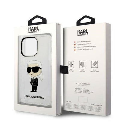 Θήκη για Apple iPhone 14 Pro, Karl Lagerfeld, IML Ikonik NFT, Διαφανής