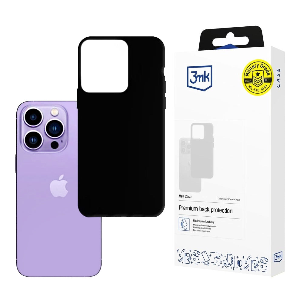 Θήκη για Apple iPhone 14 Pro Max, 3MK, Ματ Μαύρη