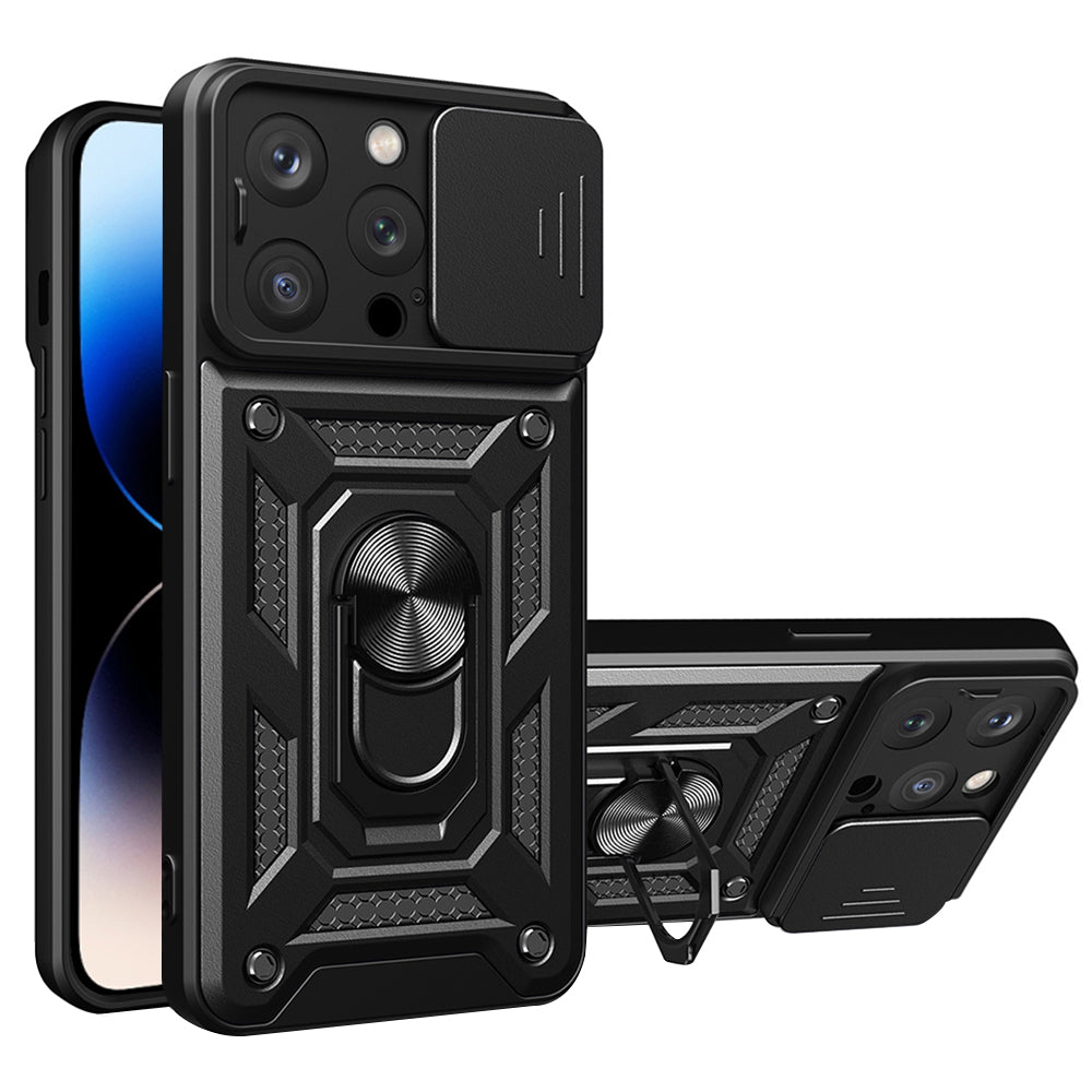 Case for Apple iPhone 14 Pro Max, Techsuit, CamShield, Black