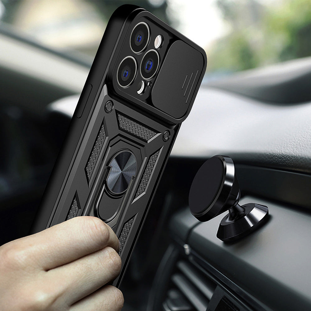 Case for Apple iPhone 14 Pro Max, Techsuit, CamShield, Black