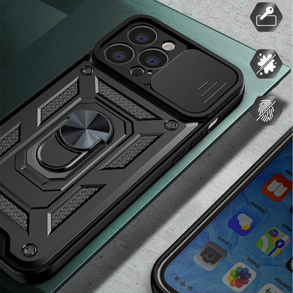 Case for Apple iPhone 14 Pro Max, Techsuit, CamShield, Black