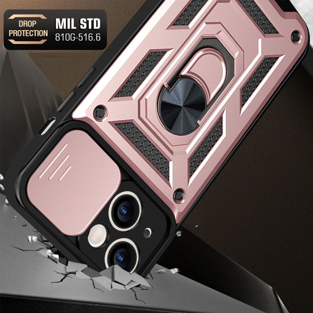 Θήκη για Apple iPhone 14 Pro, Techsuit, CamShield, Ροζ