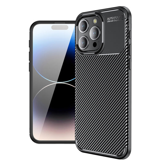 Θήκη για Apple iPhone 14 Pro, Techsuit, CarbonFiber, Μαύρη