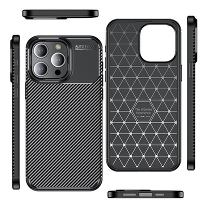 Θήκη για Apple iPhone 14 Pro, Techsuit, CarbonFiber, Μαύρη