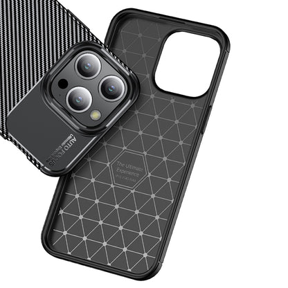 Θήκη για Apple iPhone 14 Pro, Techsuit, CarbonFiber, Μαύρη