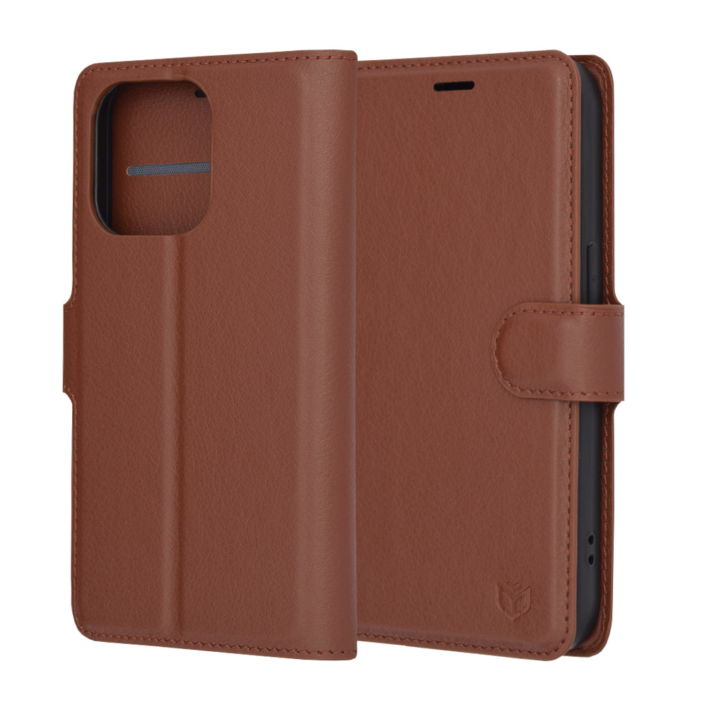 Θήκη για Apple iPhone 14 Pro, Techsuit, Leather Folio, Καφέ