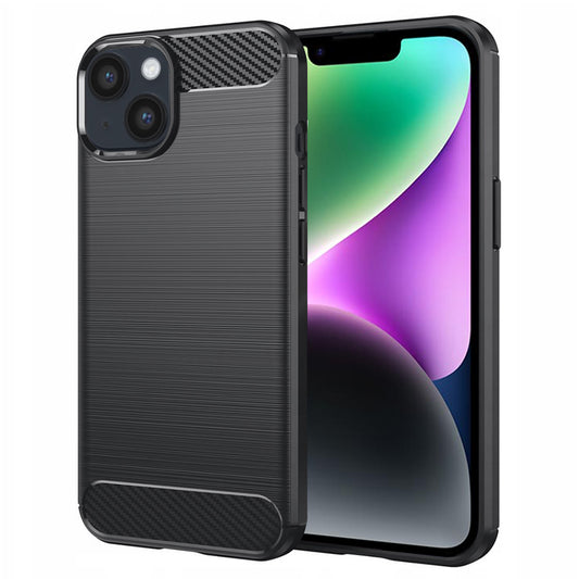 Θήκη για Apple iPhone 14, Techsuit, Carbon, Μαύρο