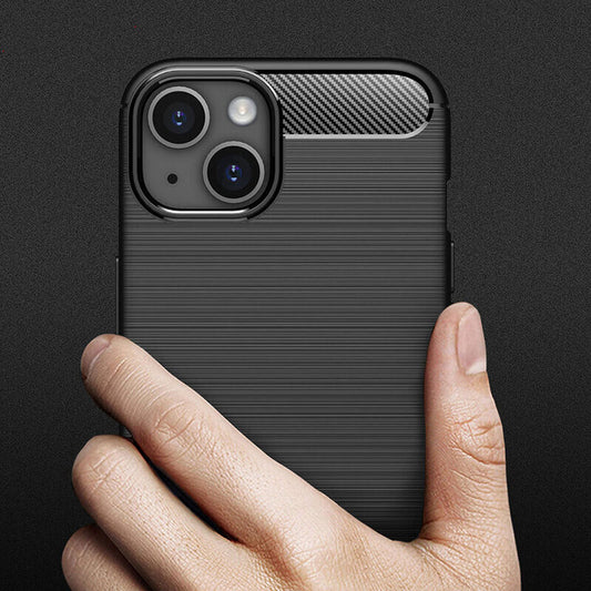 Θήκη για Apple iPhone 14, Techsuit, Carbon, Μαύρο