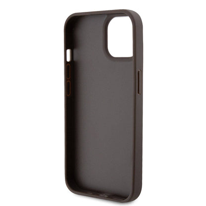 Θήκη για Apple iPhone 15, Guess, Crossbody 4G Metal Logo, Καφέ