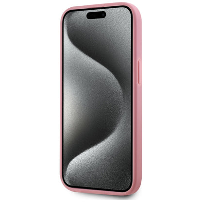 Θήκη για Apple iPhone 15, Karl Lagerfeld, Metal Signature, Ροζ
