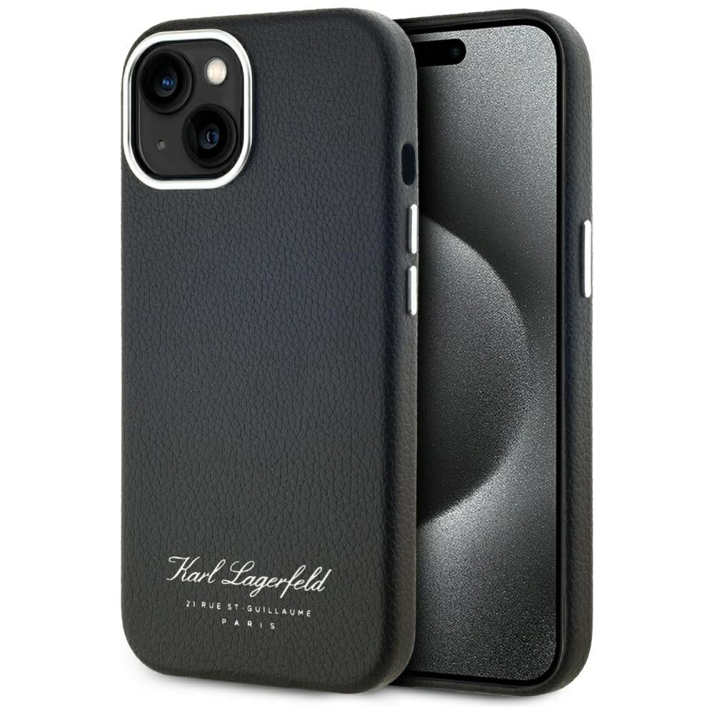 Θήκη για Apple iPhone 15, Karl Lagerfeld, RSG, Μαύρη