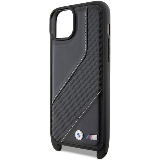 Θήκη για Apple iPhone 15 Plus, BMW, M Edition Carbon Stripe & Strap, Μαύρο