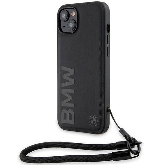 Θήκη για Apple iPhone 15 Plus, BMW, Signature Wordmark Cord, Μαύρο