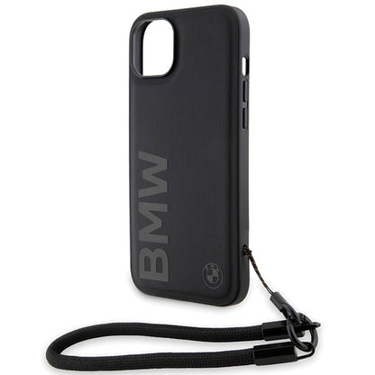 Θήκη για Apple iPhone 15 Plus, BMW, Signature Wordmark Cord, Μαύρο
