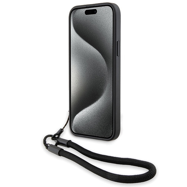 Θήκη για Apple iPhone 15 Plus, BMW, Signature Wordmark Cord, Μαύρο
