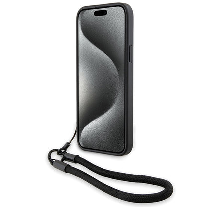 Θήκη για Apple iPhone 15 Plus, BMW, Signature Wordmark Cord, Μαύρο