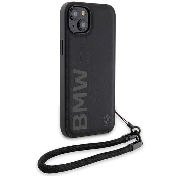 Θήκη για Apple iPhone 15 Plus, BMW, Signature Wordmark Cord, Μαύρο