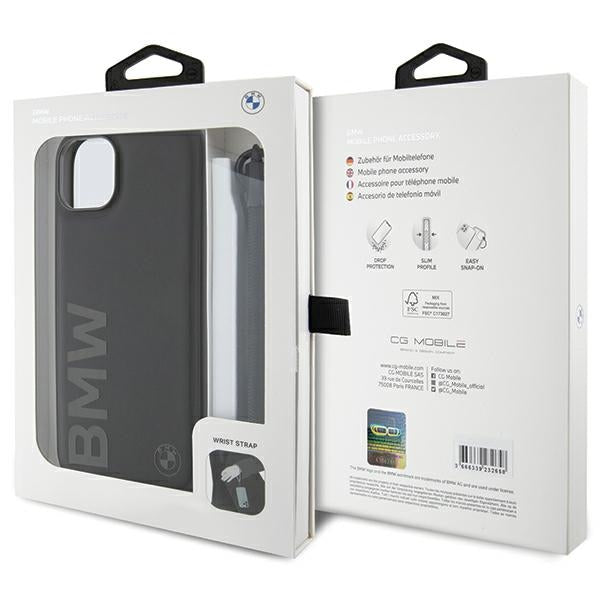 Θήκη για Apple iPhone 15 Plus, BMW, Signature Wordmark Cord, Μαύρο