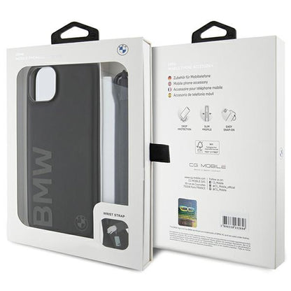 Θήκη για Apple iPhone 15 Plus, BMW, Signature Wordmark Cord, Μαύρο
