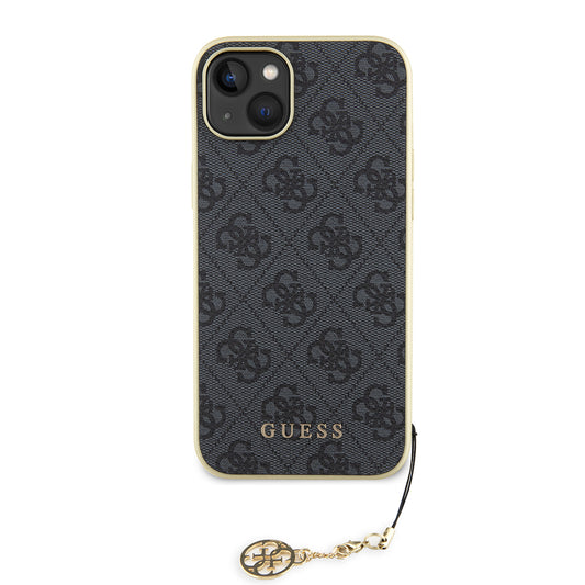 Θήκη για Apple iPhone 15 Plus, Guess, 4G Charm, Γκρι