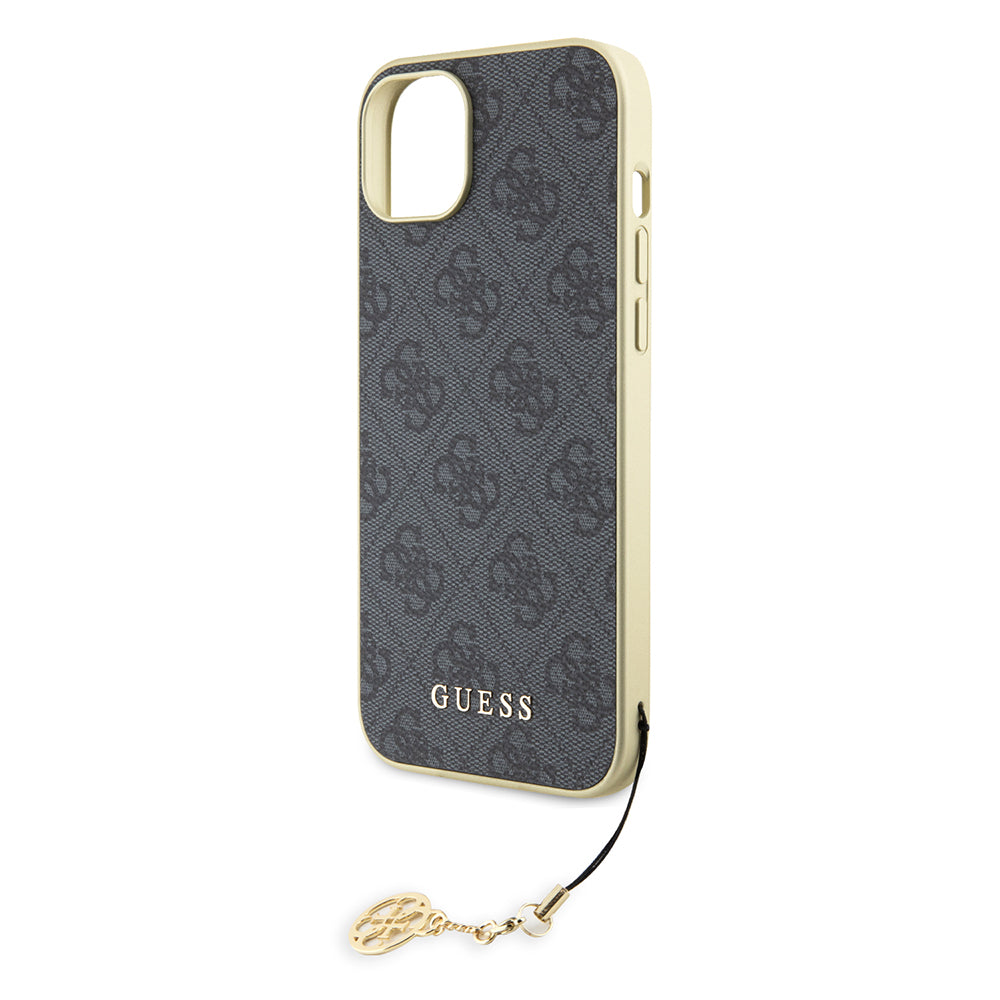 Θήκη για Apple iPhone 15 Plus, Guess, 4G Charm, Γκρι