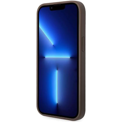 Θήκη για Apple iPhone 15 Plus, Guess, 4G Metal Gold Logo, Καφέ