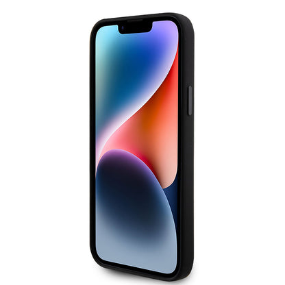 Θήκη για Apple iPhone 15 Plus, Karl Lagerfeld, Silicone Choupette Metal, Μαύρη