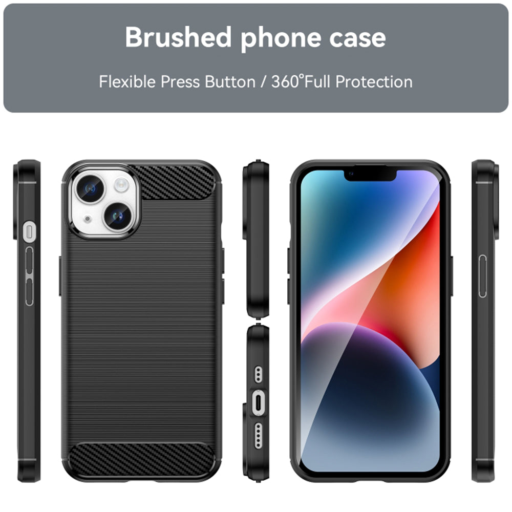 Θήκη για Apple iPhone 15 Plus, Techsuit, Carbon, Μαύρο