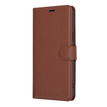 Case for Apple iPhone 15 Plus, Techsuit, Leather Folio, Brown