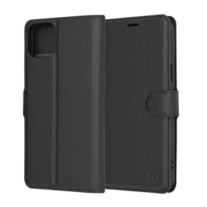 Θήκη για Apple iPhone 15 Plus, Techsuit, Leather Folio, Μαύρο