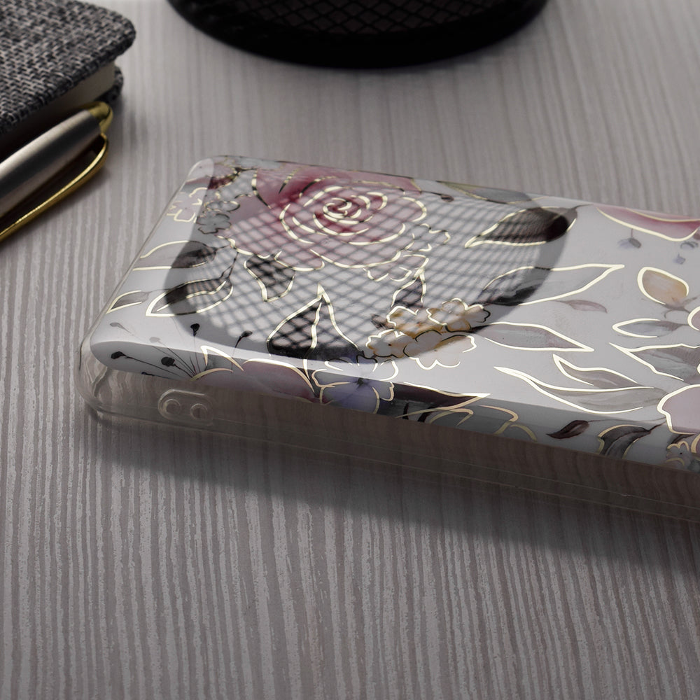 Θήκη για Apple iPhone 15 Plus, Techsuit, Marble, Λευκό