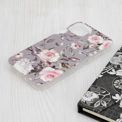 Θήκη για Apple iPhone 15 Plus, Techsuit, Marble, Γκρι