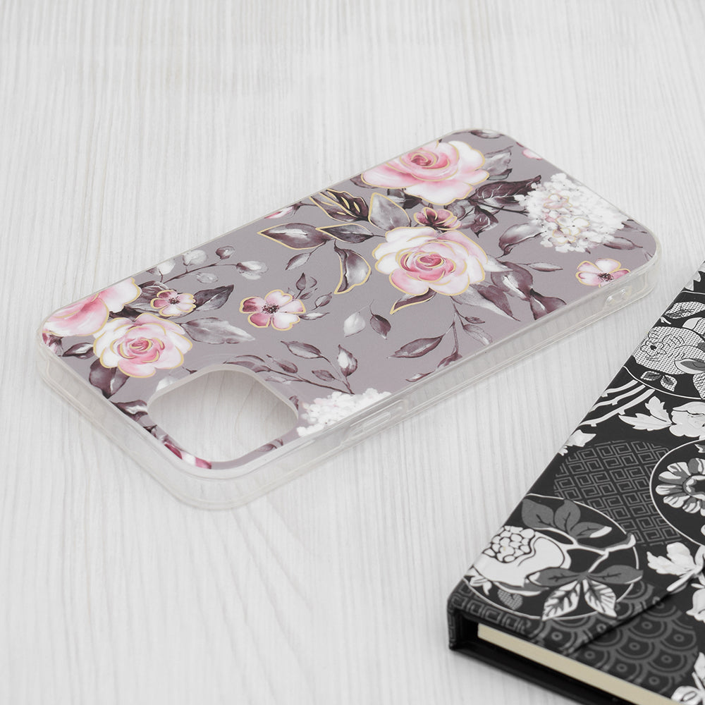 Θήκη για Apple iPhone 15 Plus, Techsuit, Marble, Γκρι