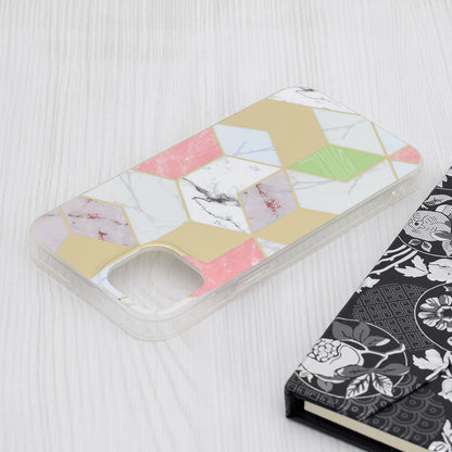 Θήκη για Apple iPhone 15 Plus, Techsuit, Marble, Μωβ
