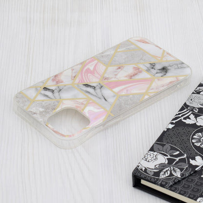 Θήκη για Apple iPhone 15 Plus, Techsuit, Marble, Ροζ