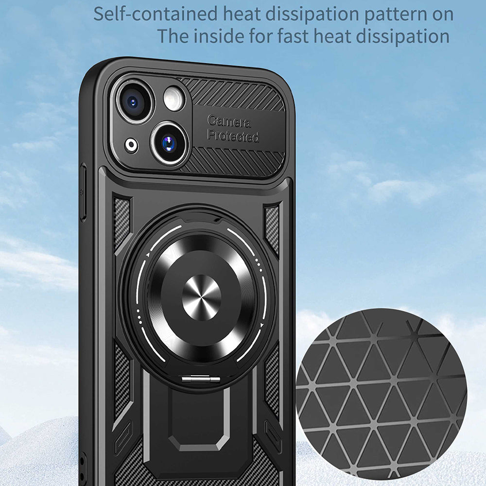 Θήκη για Apple iPhone 15 Plus, Techsuit, RuggedCam, Μωβ