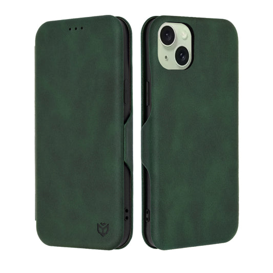 Θήκη για Apple iPhone 15 Plus, Techsuit, Safe Wallet Plus, Πράσινο