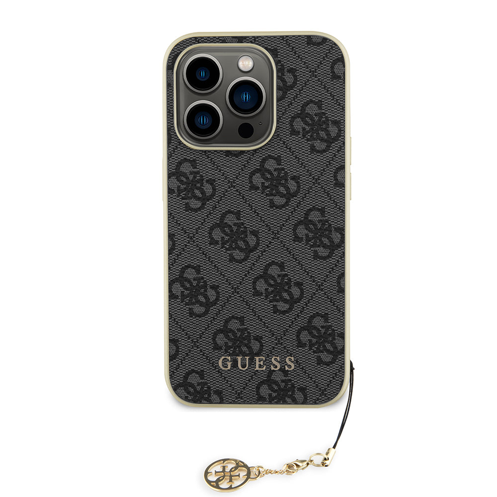 Θήκη για Apple iPhone 15 Pro, Guess, 4G Charm, Γκρι
