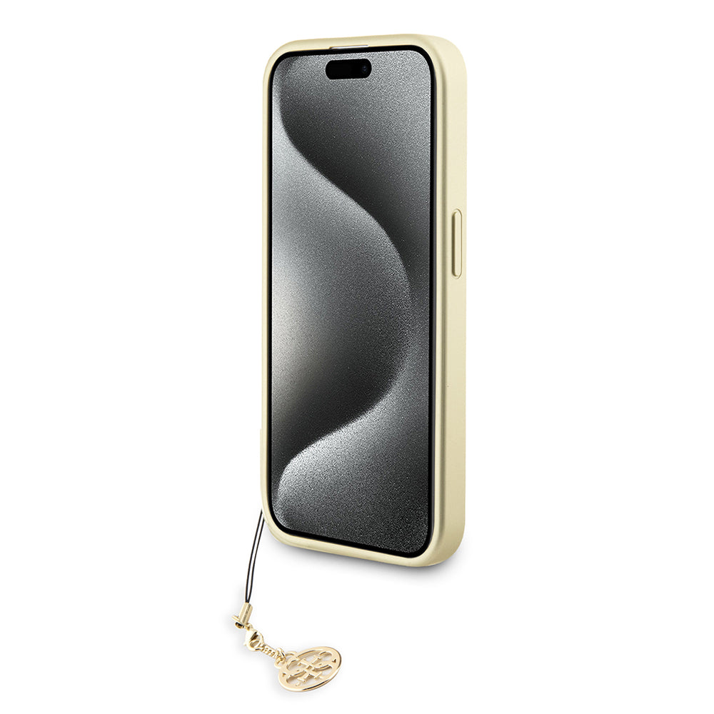 Θήκη για Apple iPhone 15 Pro, Guess, 4G Charm, Γκρι