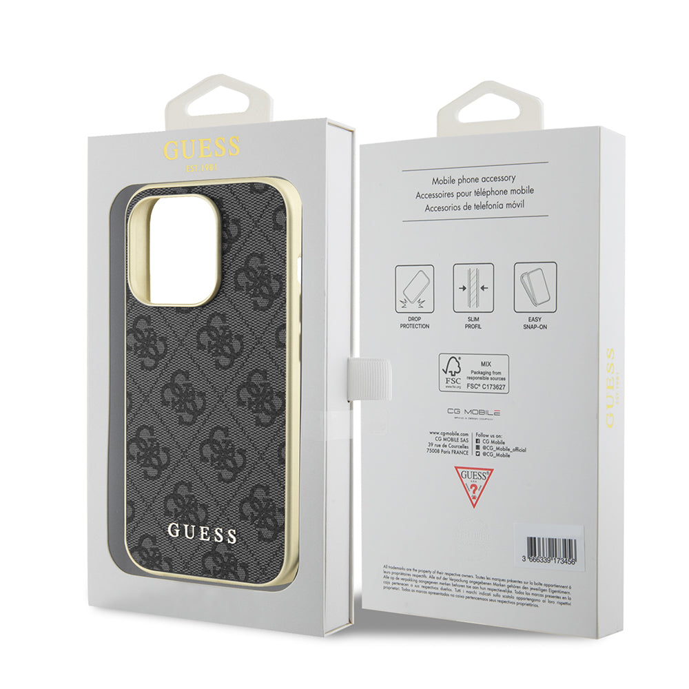 Θήκη για Apple iPhone 15 Pro, Guess, 4G Charm, Γκρι