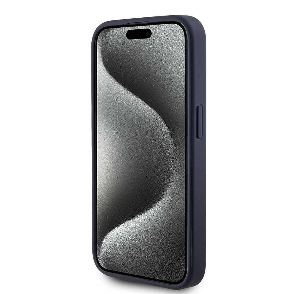 Θήκη για Apple iPhone 15 Pro, Guess, 4G Triangle Logo, Μπλε